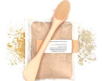 Brightening Mask - Pumpkin Enzyme Mask - Dark Spots Mask - Acne Scars - Mature Skin - Exfoliating Mask - Mask For Sensitive Skin - Clay Mask