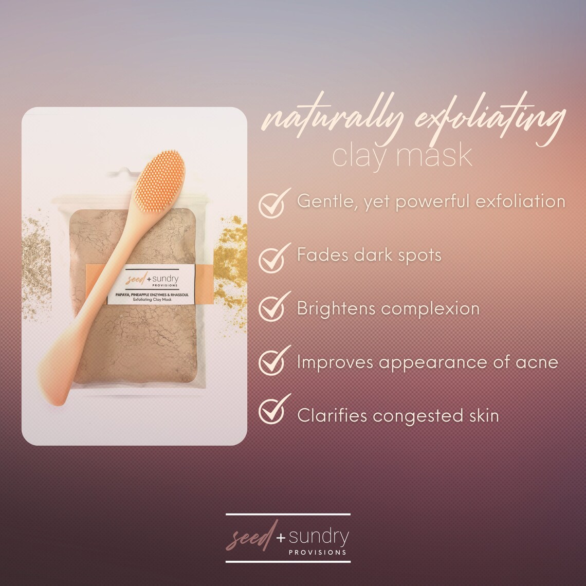 Exfolitating Mask Papaya Enzyme Mask Sensitive Skin Mask Etsy