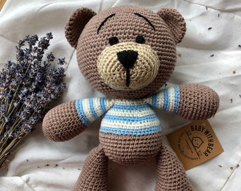 Amigurumi Teddy Bear in T-Shirt / orsacchiotto all'uncinetto / Gehäkelter Teddybär / Háčkovaný medvídek