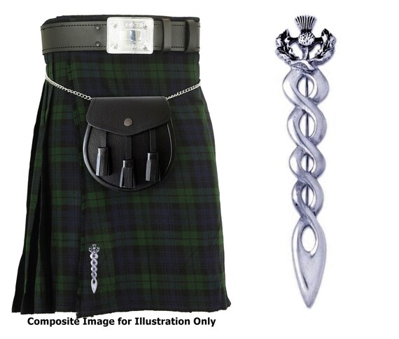 SHYNE Deluxe Schottische Hochland Schwert Kilt Stecker – Broschen-Stecker Für Traditionelle Kilts