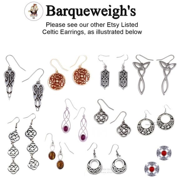 Lugh's Knot Celtic Earrings View 4