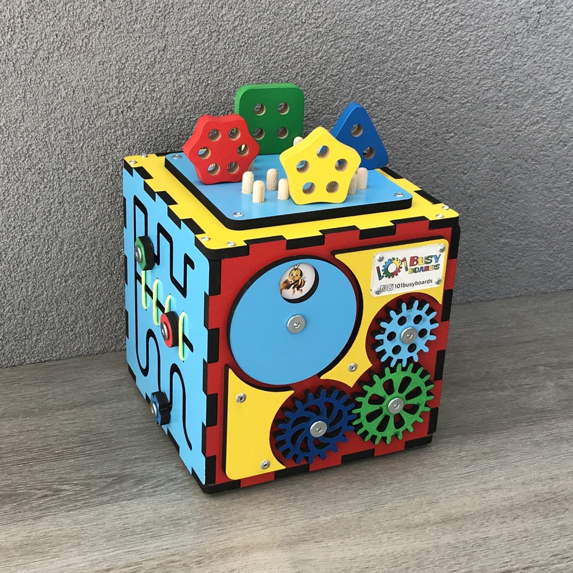 Toddler busy board 1 year old Busy cube Montessori Busyboard Etsy