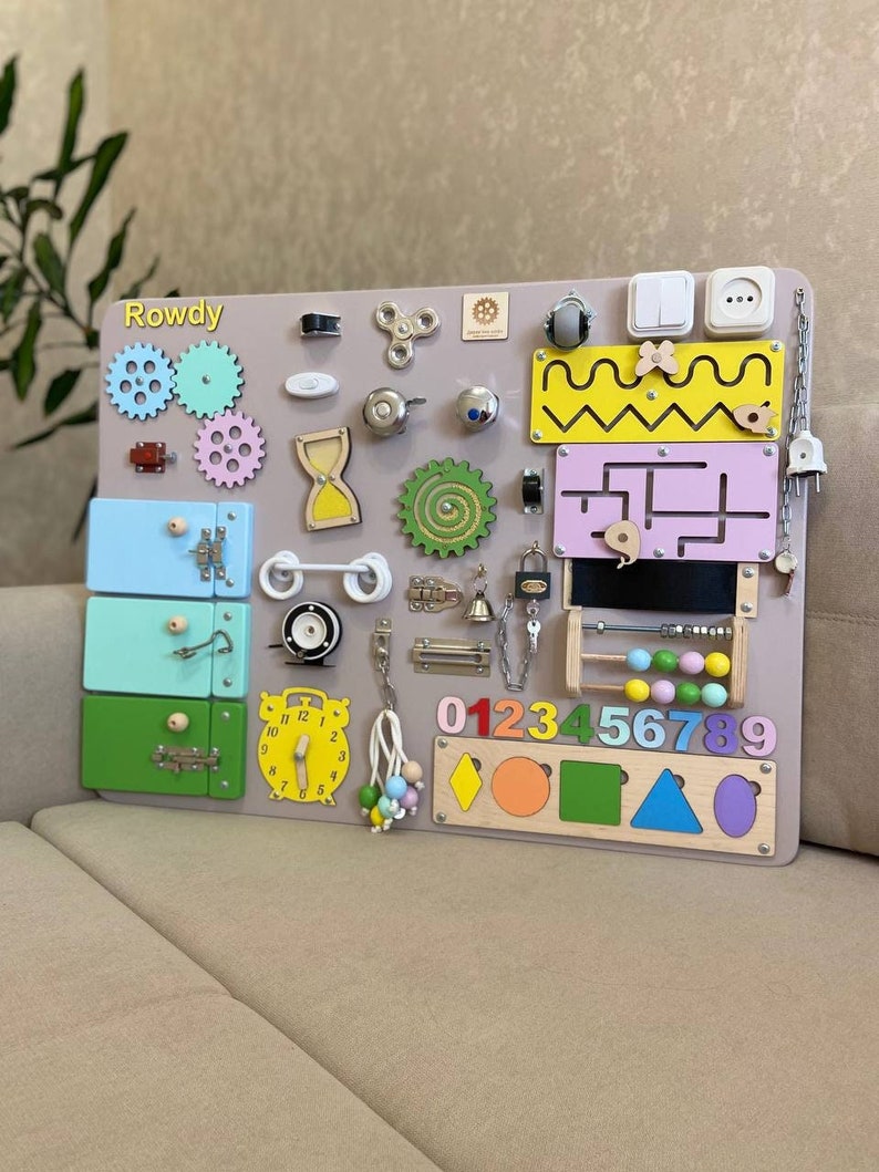 1 Year Old Girl Gift Christmas Gift for Boys Busy Board Toddler Gift