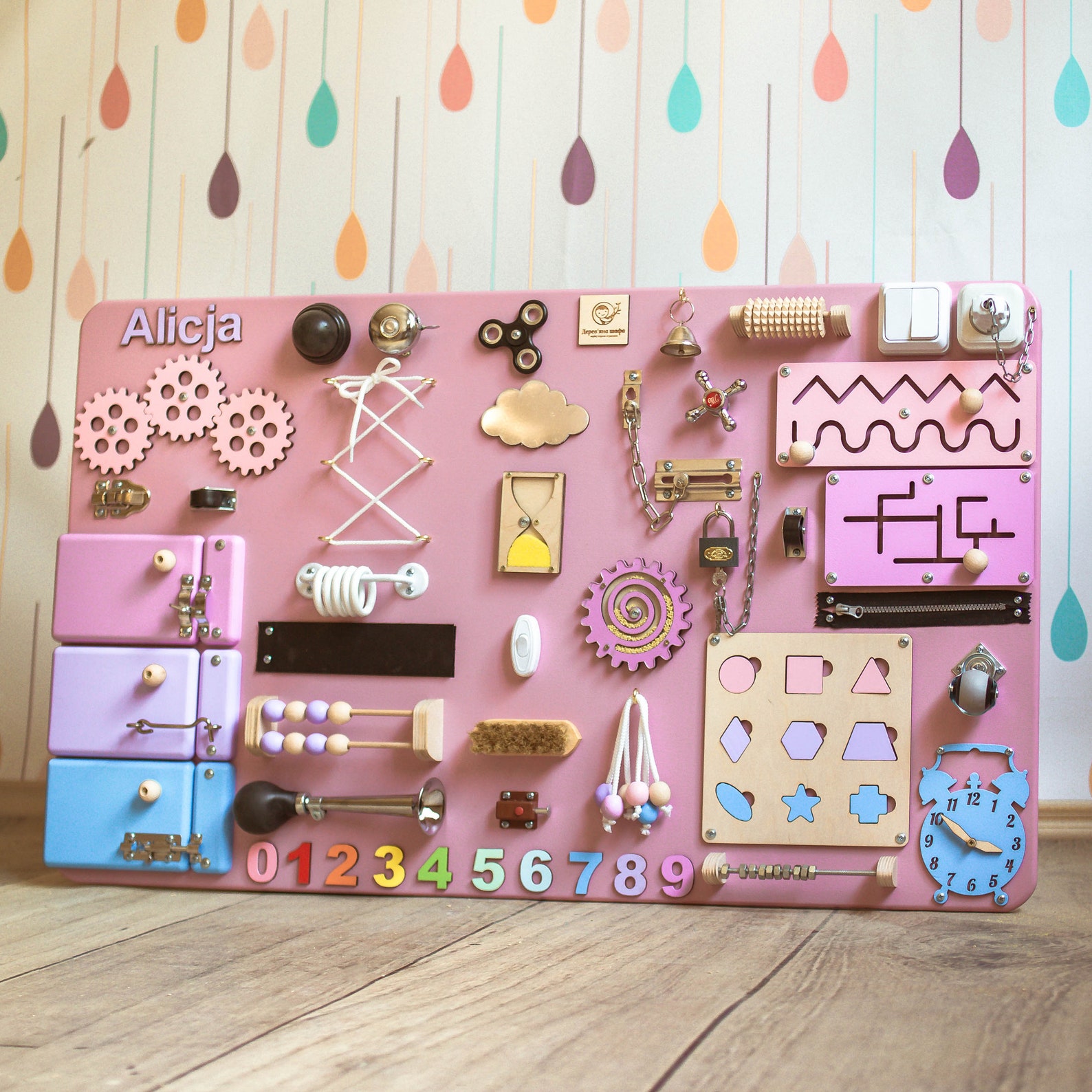 Toddler busy board large busyboard 60 x 100 cm Montessori Etsy