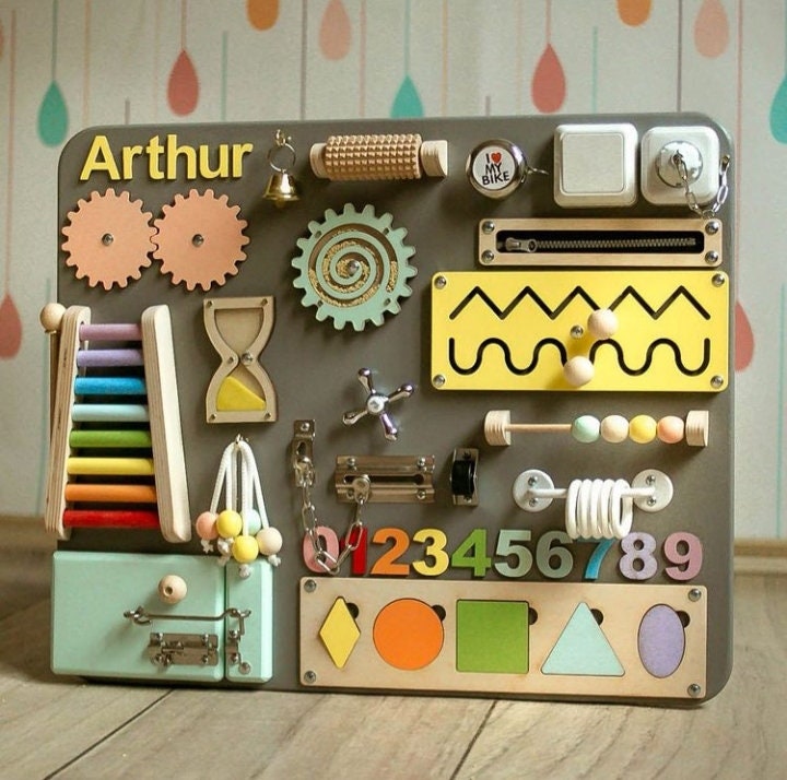 Toddler Busy Board for Boys Activity Board 1 Year Old Baby Etsy UK