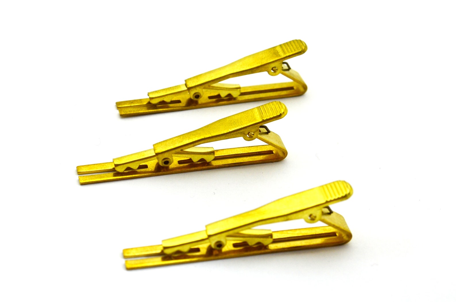 Raw Brass Necktie Bar Clips 1 Pcs. Brass Necktie Bar Etsy