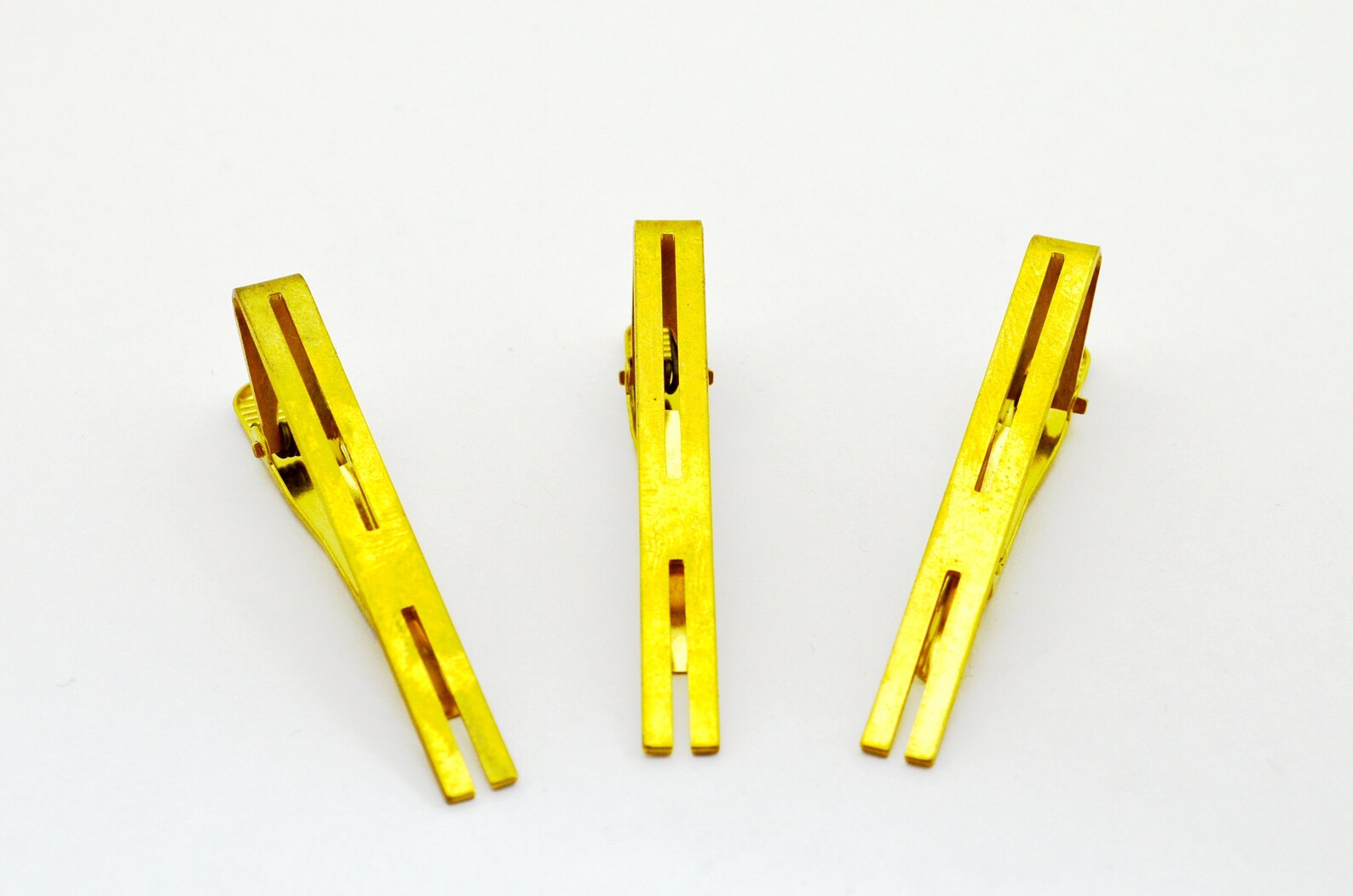 Raw Brass Necktie Bar Clips 1 Pcs. Brass Necktie Bar Etsy