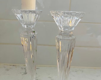 Set of 2 Marquis by Waterford Festival Crystal Candlesticks…. Luxury gifts