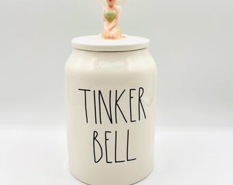 Rae Dunn “Tinker Bell” Canister | Disney Collaboration | 3D Tinker Bell Lid