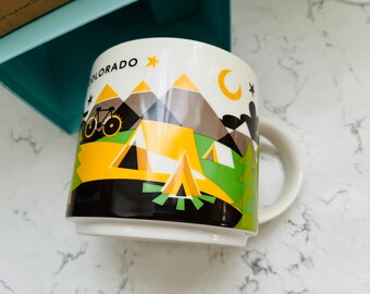 NIB_Starbucks You Are Here Globe Collection COLORADO Green Mug