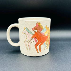 Vintage Laurel Burch &quot;Native Horses&quot; Mug Circa 1990
