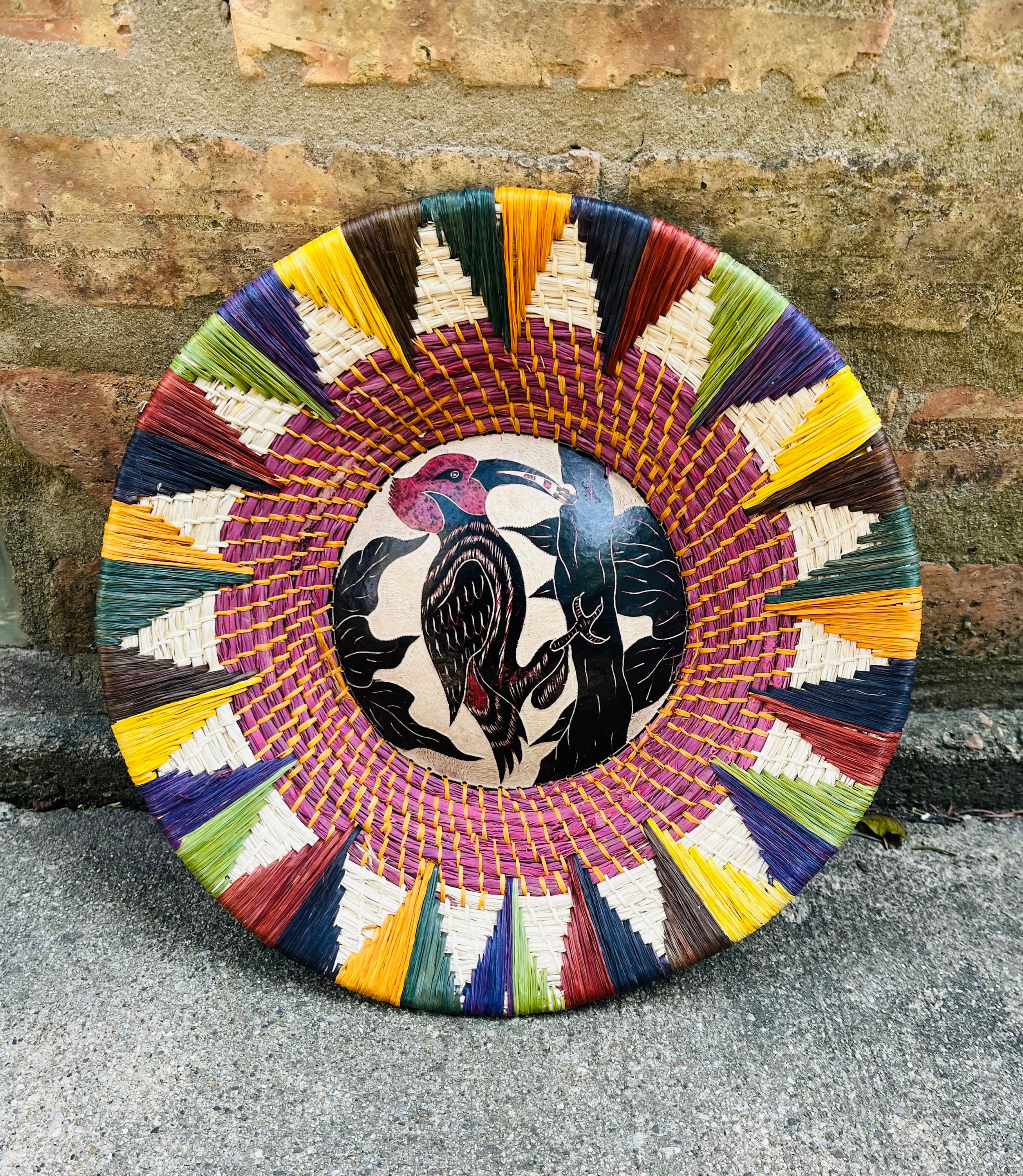 Suspension murale en tissu Macramé ABDO Coton Multicolore | Leroy Merlin