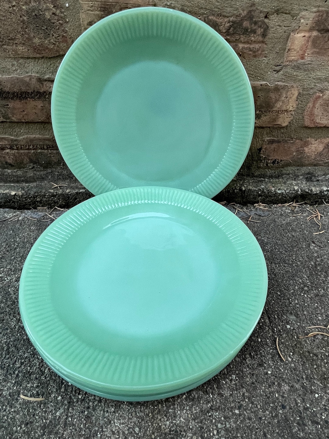 6 Piece of Circa 1940's Vintage Fire King Glass Jadeite Etsy