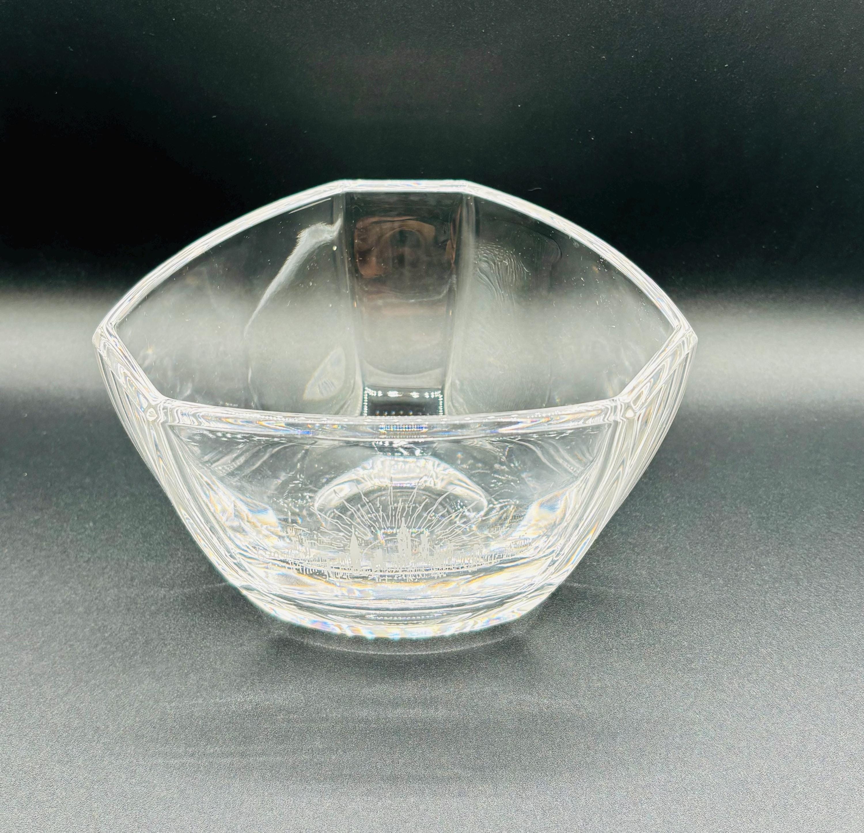 Vintage Tiffany & Company New York Etched Six Panel Hexagonal