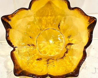 Vintage Viking Glass Epic Spiked Stockholm Amber