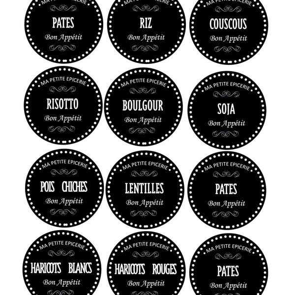 BOCAUX CUISINE LABELS