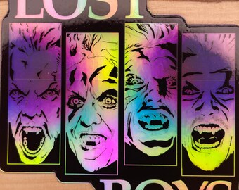 Life of Fun Lost Boys HOLOGRAPHIC Sticker - High Quality UV Resistant & Water Resistant - Indoor/Outdoor Decal