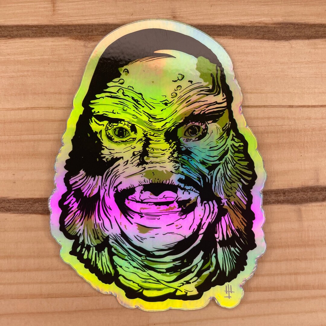 Creature Sticker HOLOGRAPHIC High Quality UV Resistant & Water ...