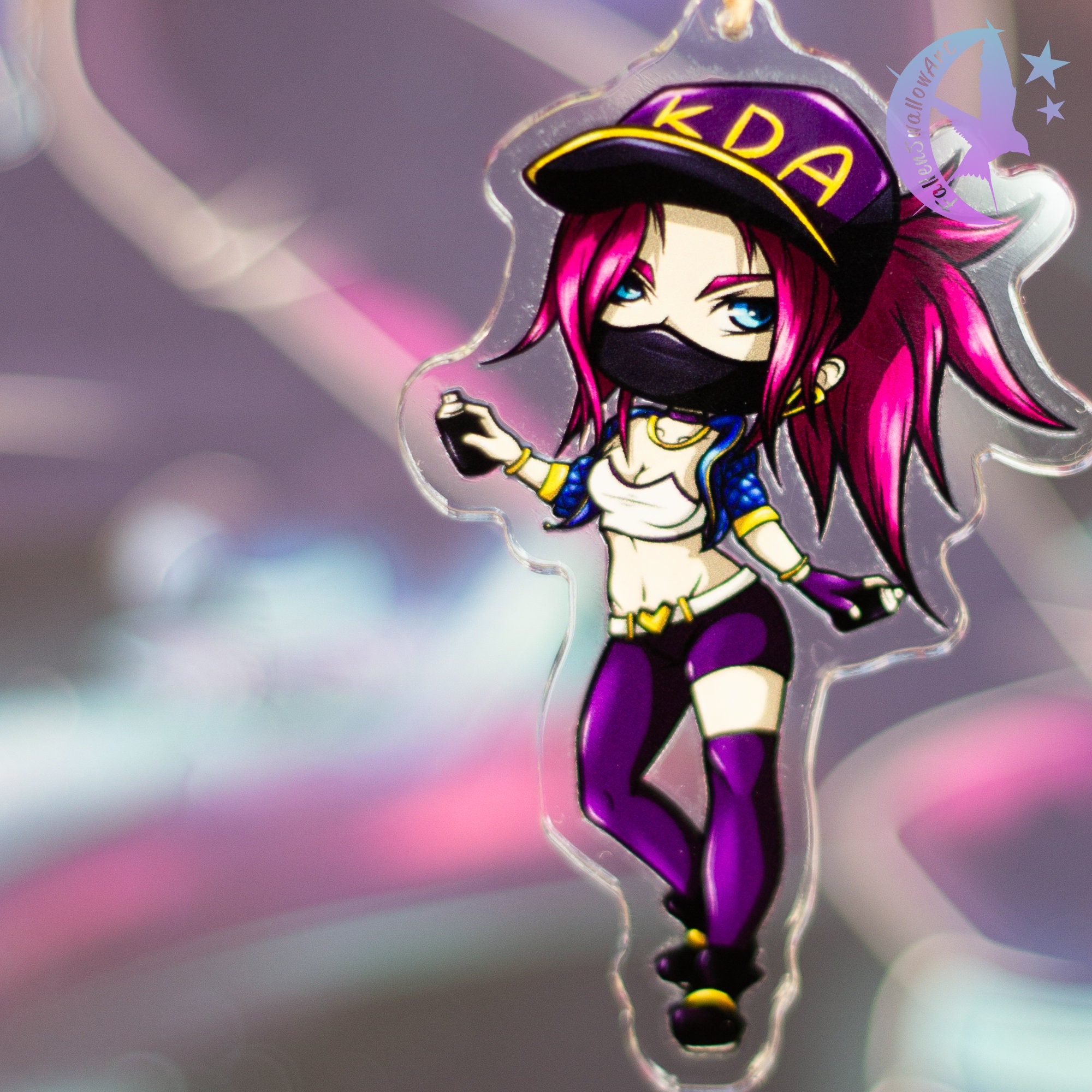 Chibi Akali K/DA popstars Ver. Double-sided 3 Acrylic - Etsy Singapore
