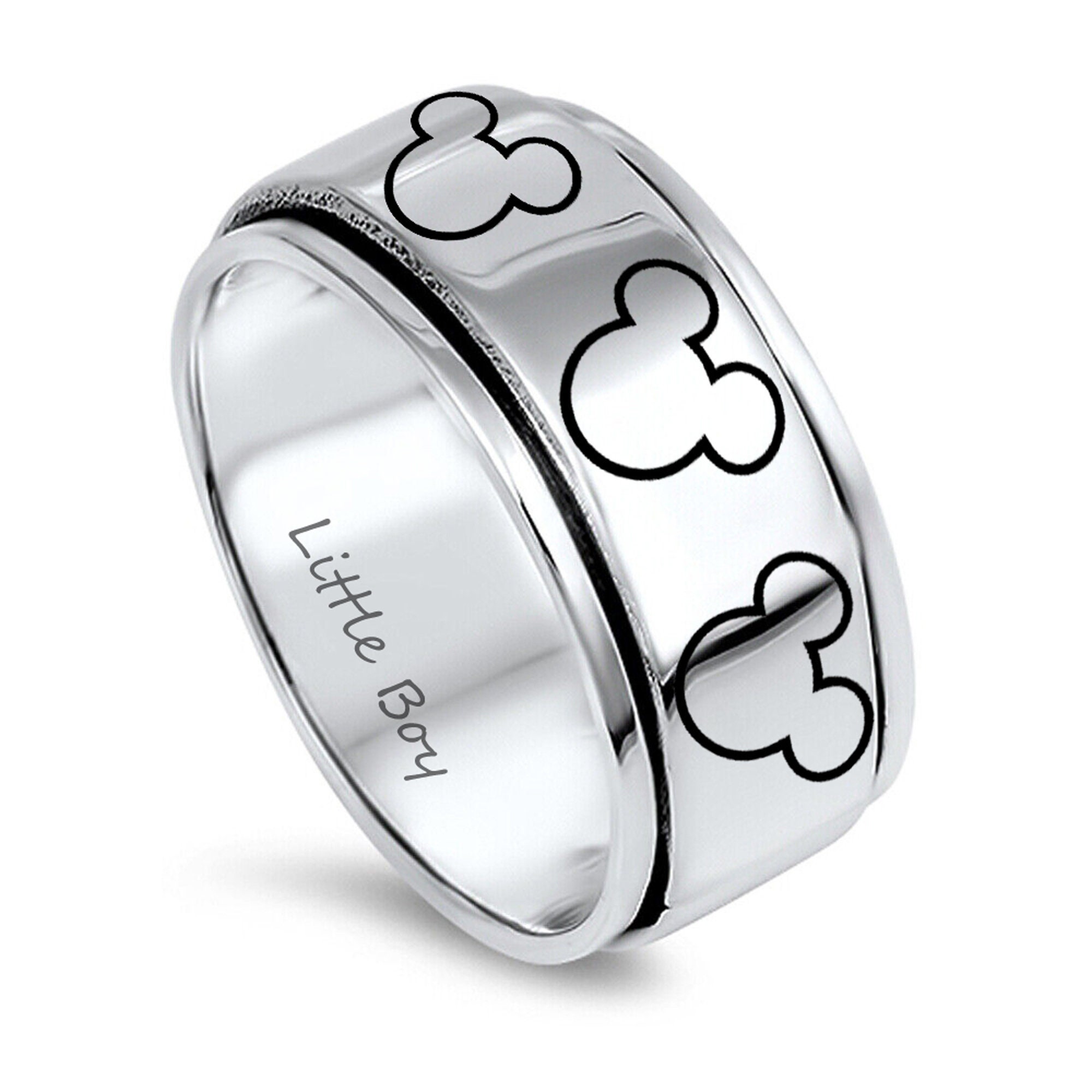 Mickey Spinner Ring Etsy