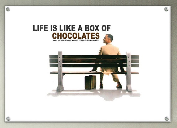 New Forrest Gump Life Is Like A Box Of Chocolates Inspiration Etsy