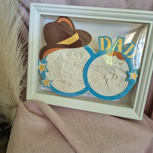 Scatola ombra, scatola luminosa, regalo, decorazione, papà, mamma, regalare, unico, cornice, fatto a mano, luce, carta, bambino, nascita, matrimonio