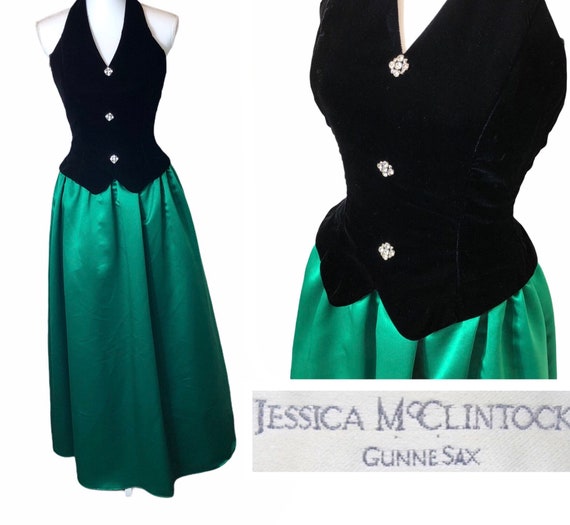 Vintage Jessica McClintock Gunne Sax Formal Dress