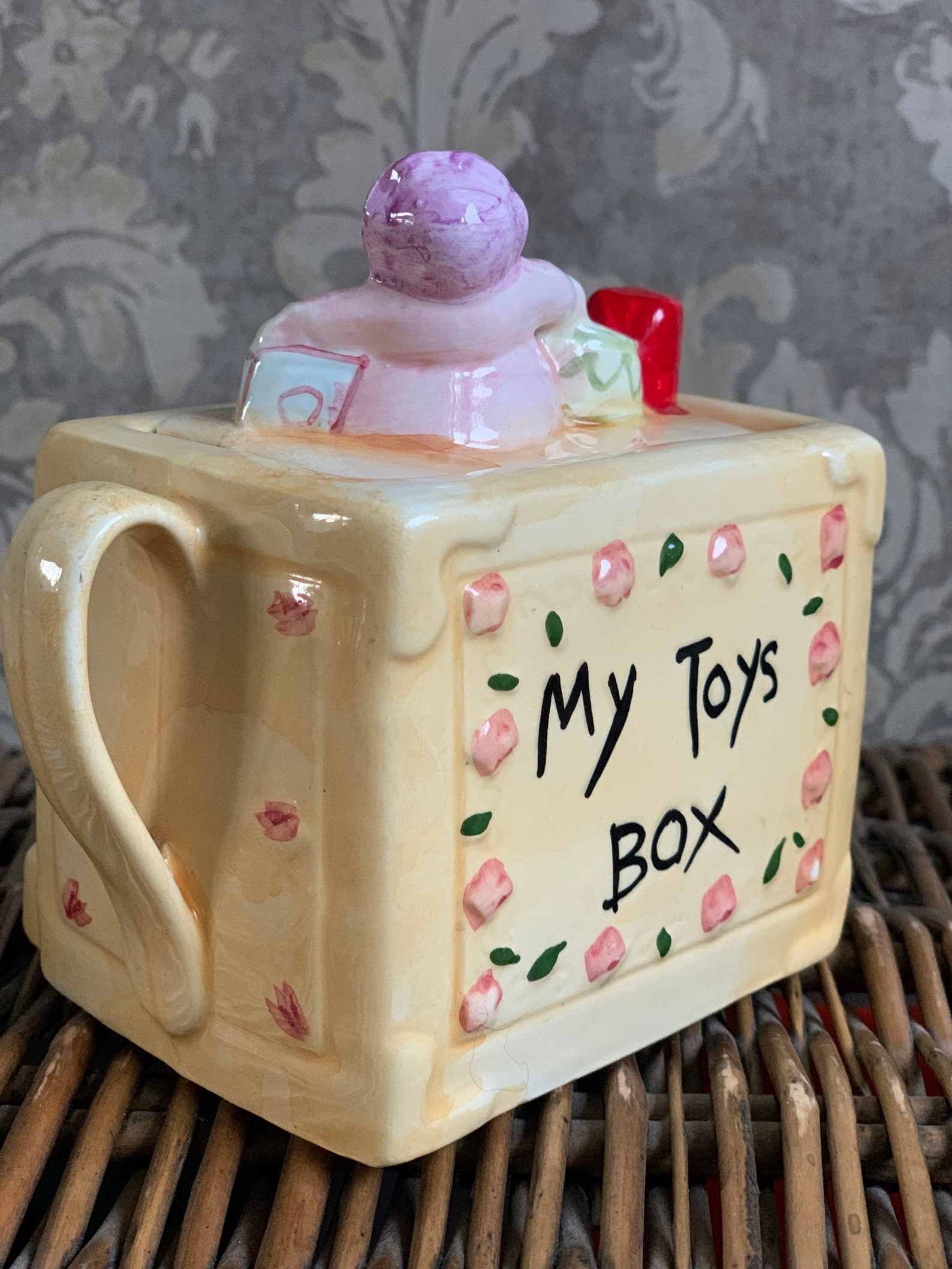 Vintage Toy Box Teapot Etsy