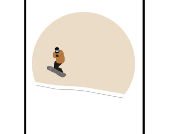 Snowboarder - Premium Matte Paper Poster