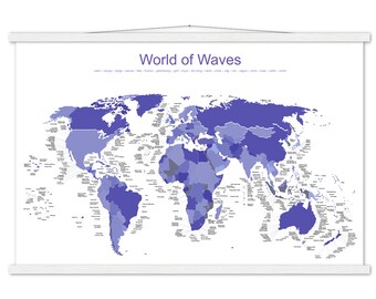 World of Waves Surfkarte - Violet Verison