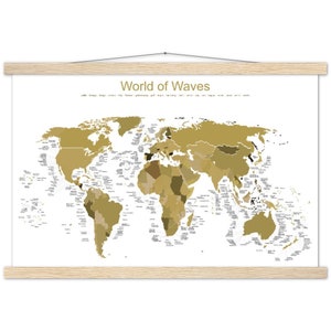 World of Waves Surfkarte - Goldene versie