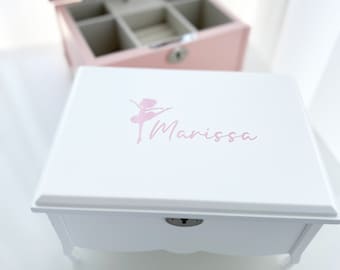 Jewellery Box, Gift Ideas for Girls, Christmas Gift Ideas, Birthday Girl Gifts, White Jewellery Box, Pink Jewellery Box, Musical box