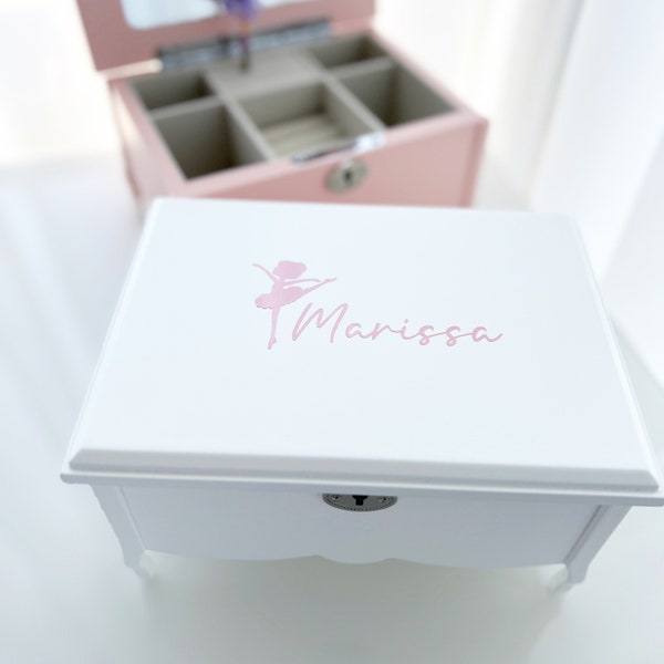 Jewellery Box, Gift Ideas for Girls, Christmas Gift Ideas, Birthday Girl Gifts, White Jewellery Box, Pink Jewellery Box, Musical box