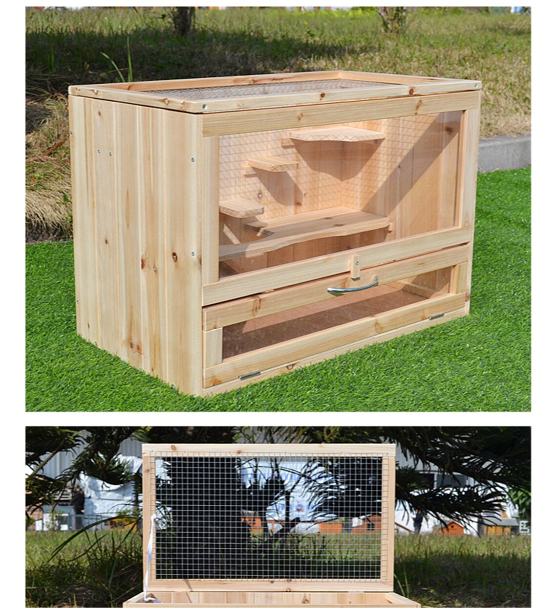 Natural Fir Hamster Nest Solid Wood Landscaping Box Hamster En Etsy