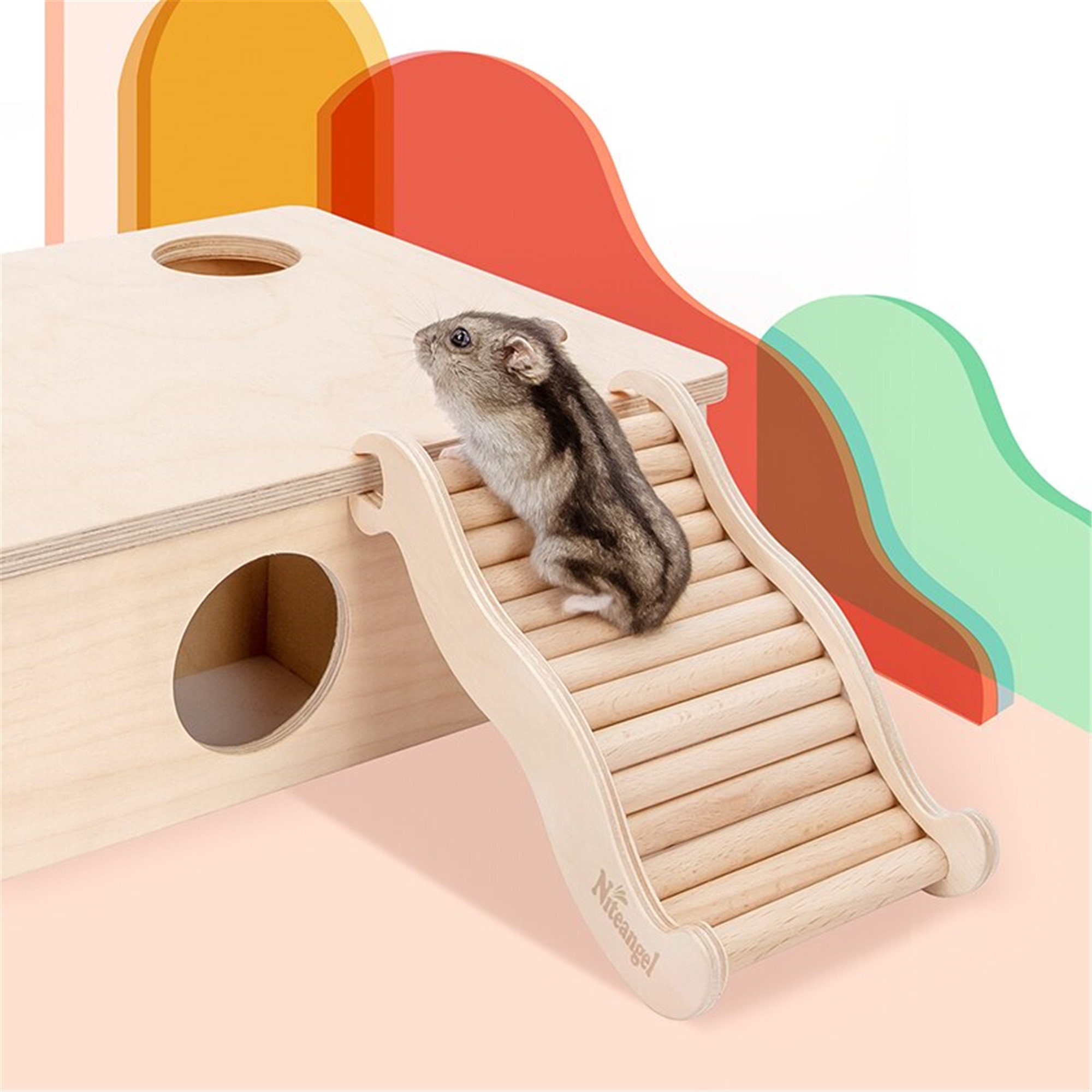 Wooden Hamster Ladder Hamster Sand Bath Basin Multiroom Etsy