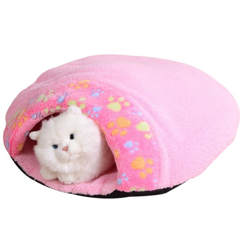 Pet Products Warm Soft Flannels Cat House Pet Mats Sleeping Bag Lovely Hamburger Puppy Cushion Rabbit Bed Dog Kennel Cat Bed