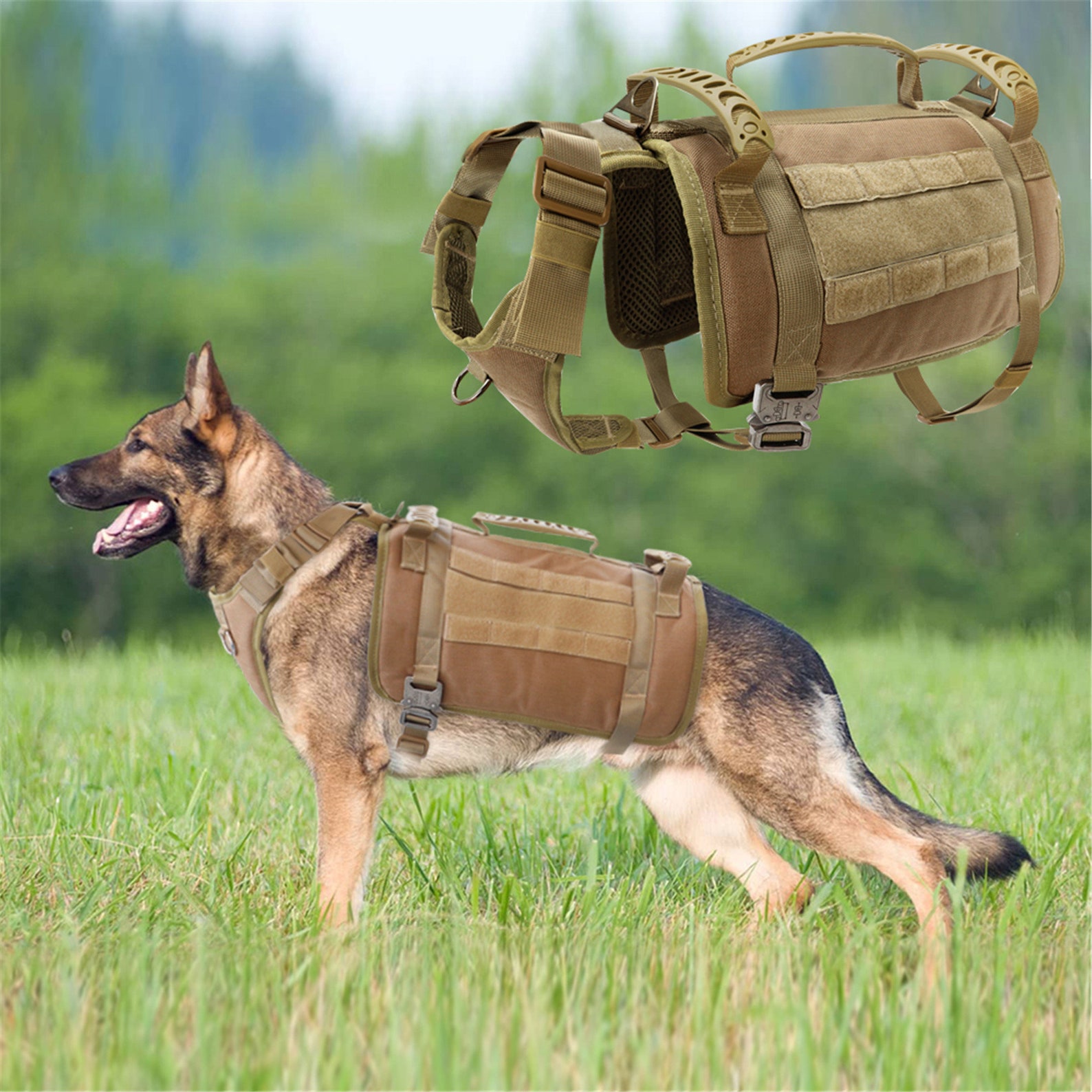 Military Tactical Dog Harness For K9 Working Dogs Durable Pet | Etsy