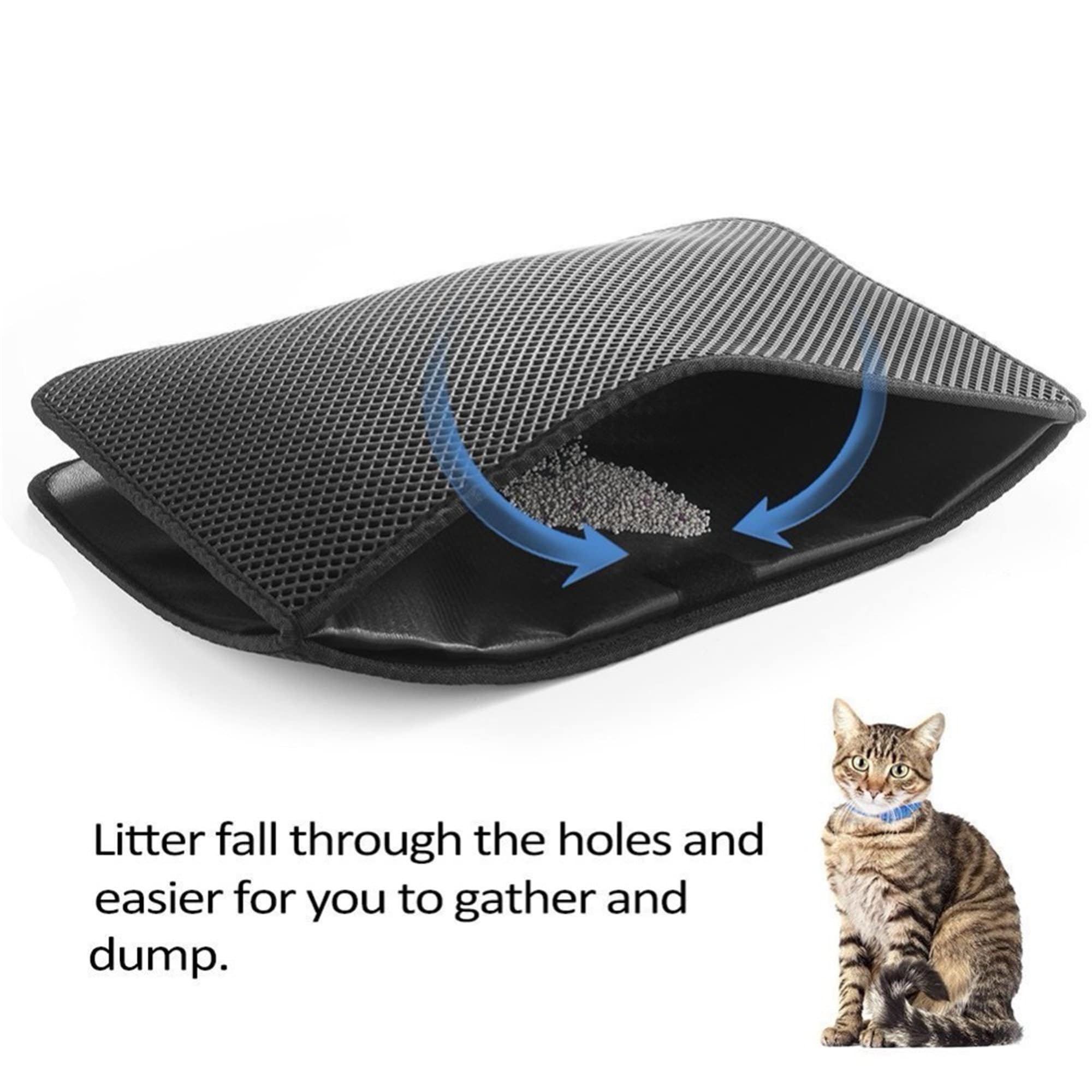 Waterproof Pet Cat Litter Mat Double Layer Litter Cat Bed Pads Etsy