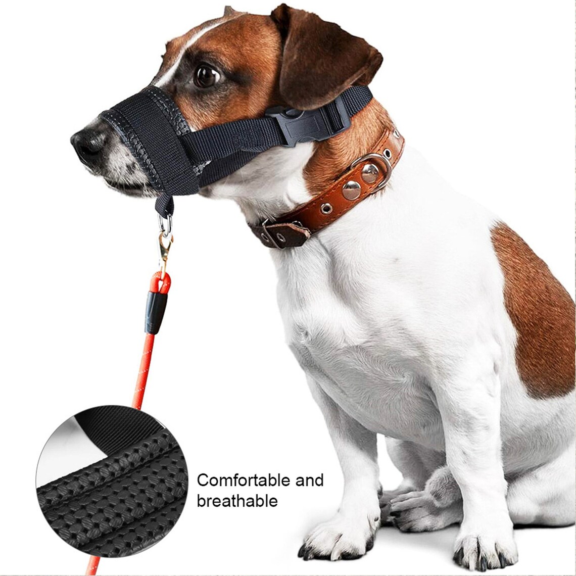 Anti Bite Barking Chewing Sleeve Pet Dog Muzzle Collar Mouth Etsy
