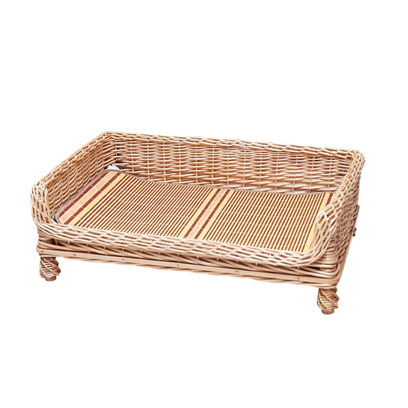 Pet Dog Bed Rattan Removable and Washable Spring and Summer Etsy