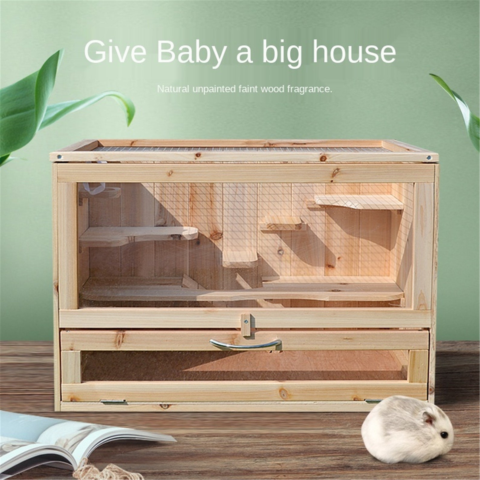 Natural Fir Hamster Nest Solid Wood Landscaping Box Hamster En Etsy