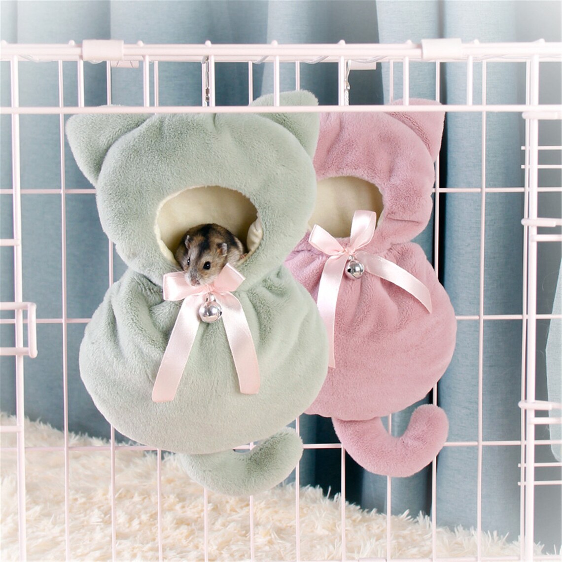 Pet Small Animal Hanging Bed Cage Hammock Toy Fit for Mice image 1