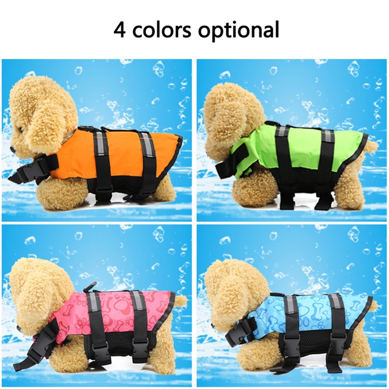 Dog Life Jacket Vests Outdoor Pet Dog Cloth Float Puppy Rescue | Etsy