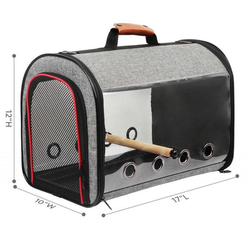 Bird Travel Carrier Transparent Portable Parrot Bird Cage Etsy