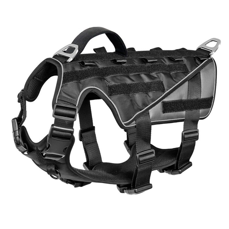 Reflective Tactical Dog Harness Military Pet Dog Vest With Etsy