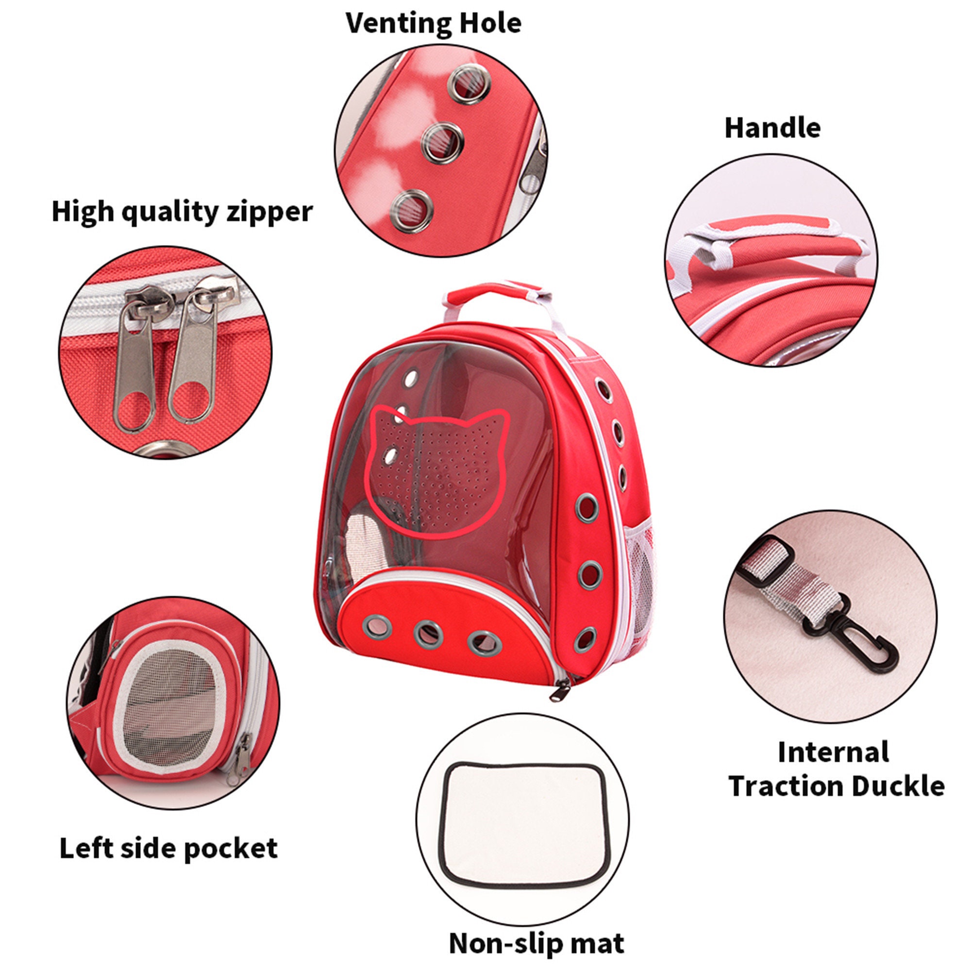 Breathable Cat Travel Bag Outdoor Kitten Puppy Carrier Bags Etsy