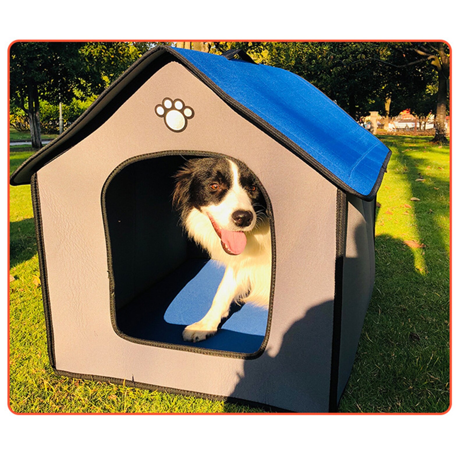 Portable Pet Dog House Waterproof Soft Amovible Kennel Nest Etsy