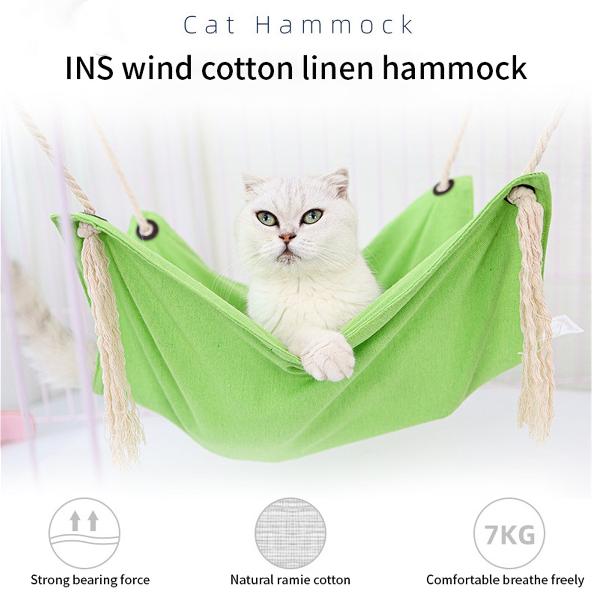 Cat Swing Bed Cage Hang Cat Bed House Tassel Cats Toy Etsy