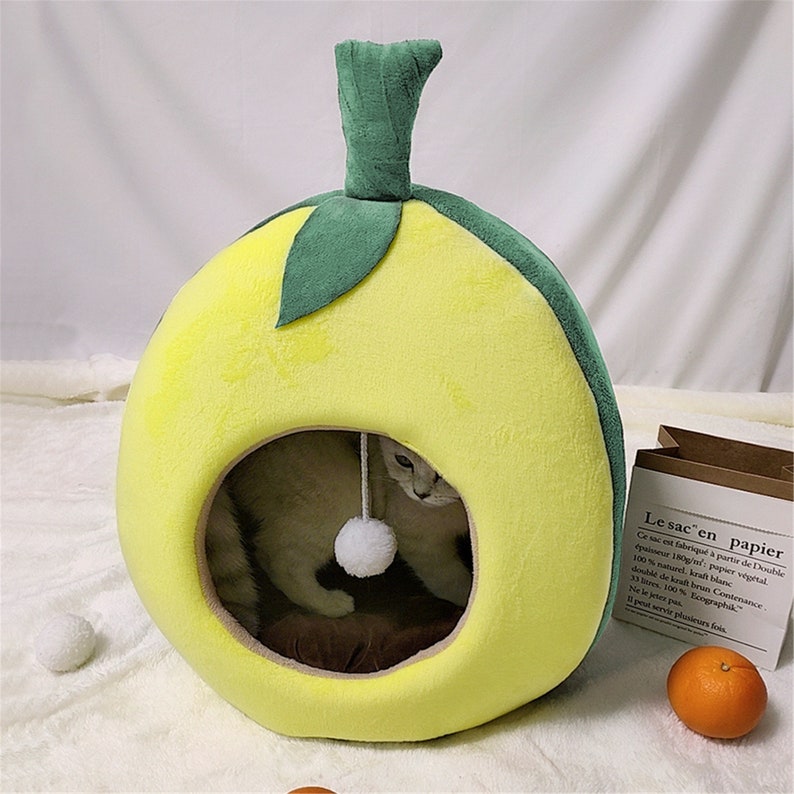 Soft Avocado Cat Bed