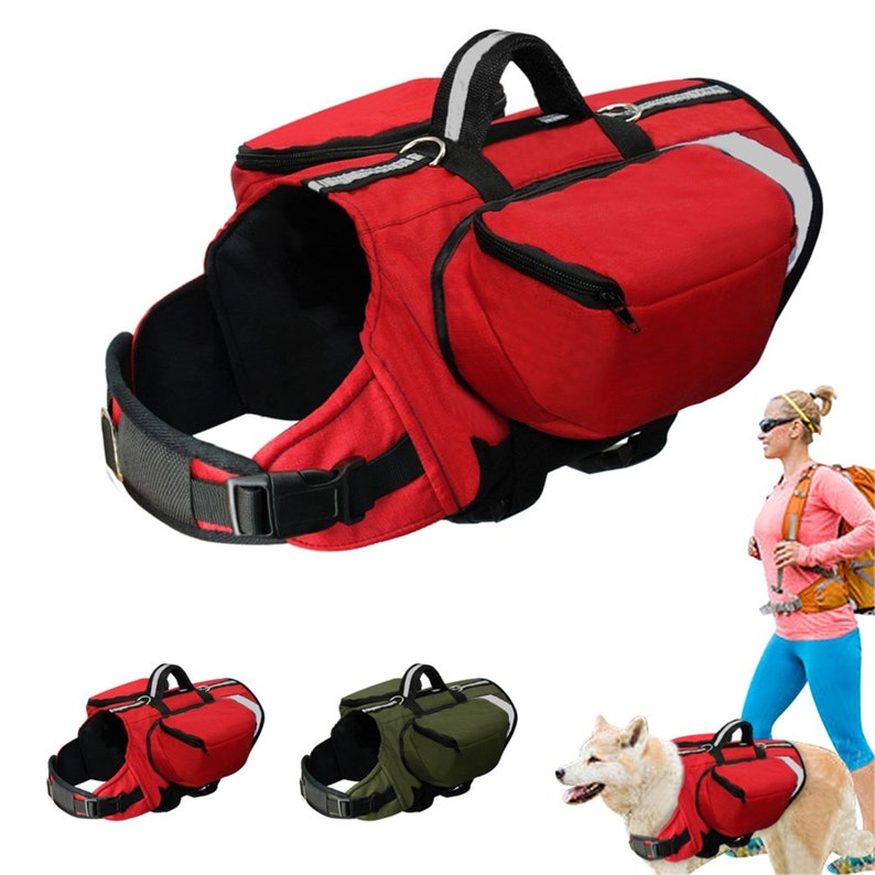 Dog BackPack Harness Pet K9 Hound Outdoor Vest Harnesses Etsy